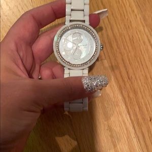 Fossil White Watch
